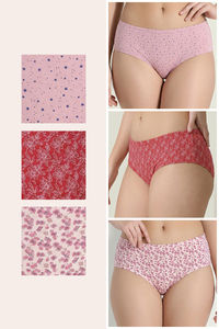 Zivame Regular Rise Full Coverage Hipster Panty (Pack of 3) - Multicolor — thumbnail 2